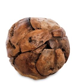 Decor and Gift 99-454-02 Шар для декора деревянный средний D-25см