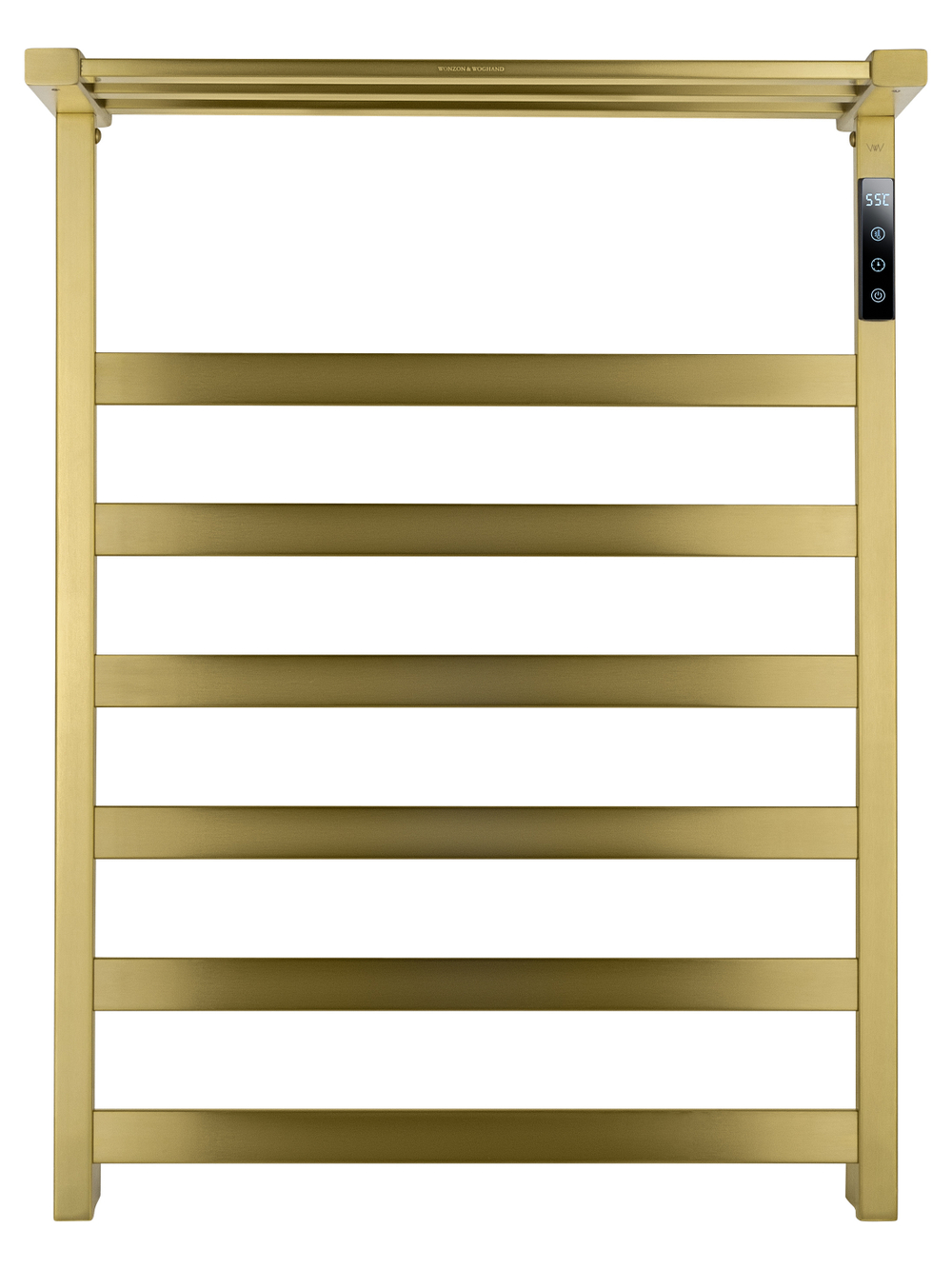 Полотенцесушитель электрический WONZON & WOGHAND FRANKFURT, Брашированное золото (WW-A1026-BG)