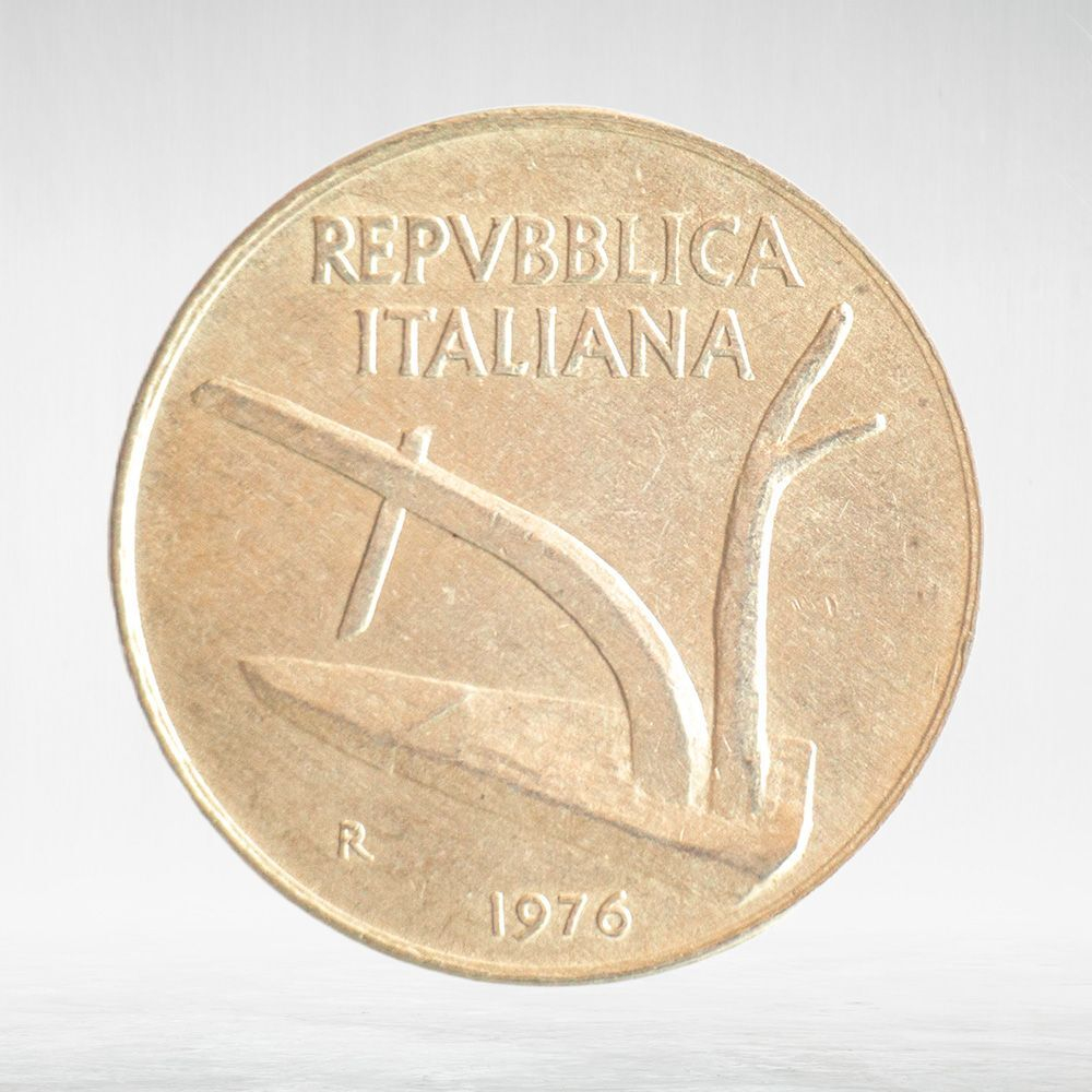 Italy 10 Lire 1976 R, VF