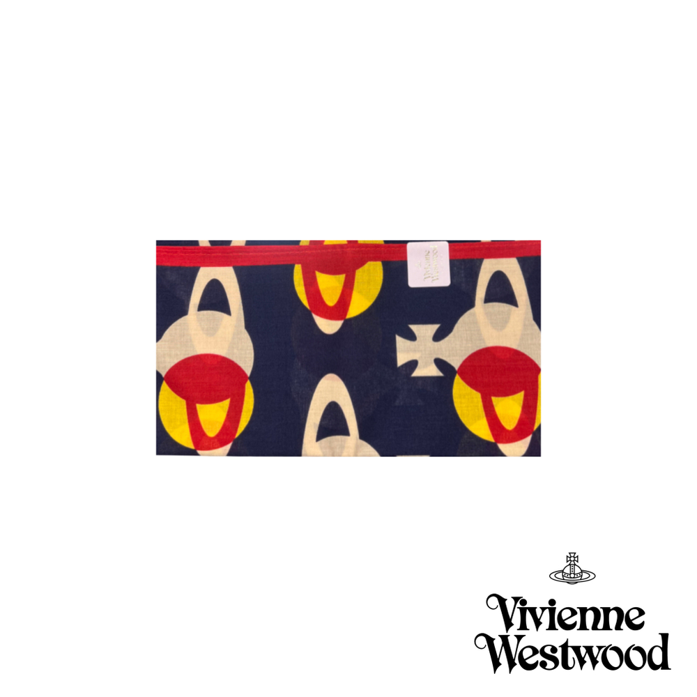 VIVIENNE WESTWOOD ПЛАТОК СИНИЙ ПРИНТ ORBS
