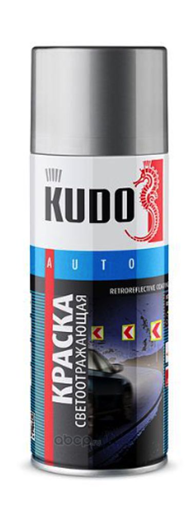 Краска спрей KUDO светоотражающая 335 мл с алюминиевым отражателем (KUDO)