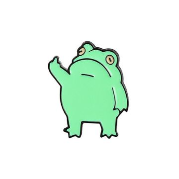 Значок металлический на одежду/Пин. Грубая Жаба