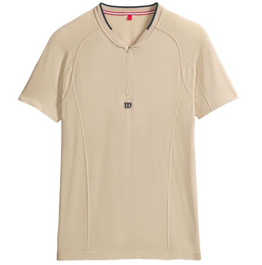 Теннисное поло Wilson Players Seamless Zip Henley 2.0