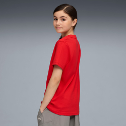 PUMA X SCUDERIA FERRARI ФУТБОЛКА С ЦВЕТНЫМ БОЛЬШИМ ЩИТОМ SPORTSWEAR, КРАСНЫЙ