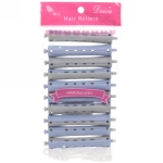 Бигуди пластмассовые-коклюшки 10шт, d=14мм серо-голубые