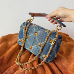 Valentino Roman Stun in Denim 25 cm