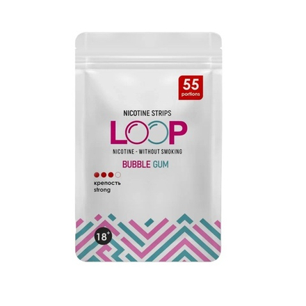 LOOP BUBBLE GUM НИКОТИНОВЫЕ ПЛАСТИНКИ (12 МГ) - БАБЛ ГАМ