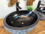 Раковина из андезита ПАРА! Erozy Black EA-65746 51х39х15 из натурального камня