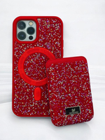 Чехол Swarovski с картхолдером для iPhone 16PROMAX