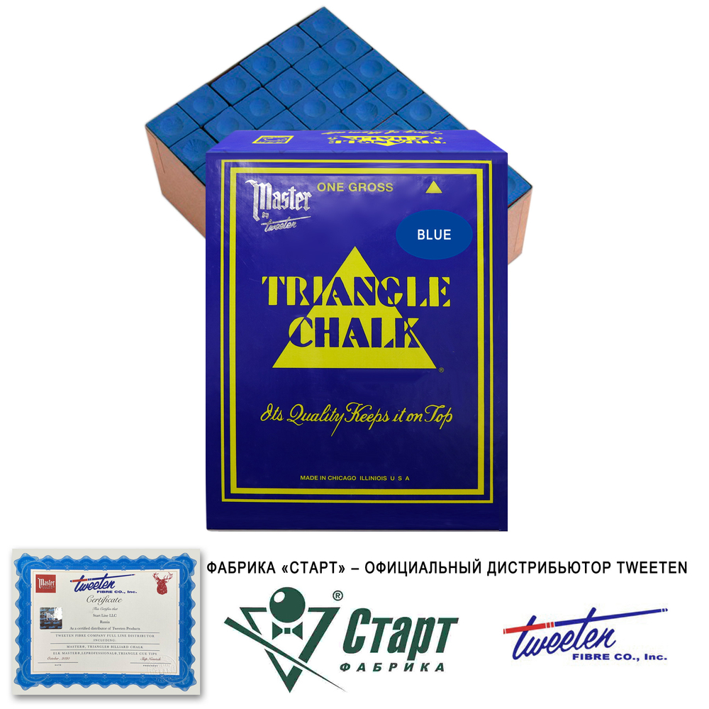 Мел Tweeten Triangle синий (144 шт)