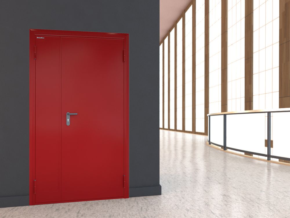 Дверь противопожарная 2080*1380 7035 R 900 ДПМ EI-60