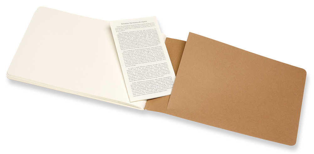 Блокнот для рисования Moleskine Art Cahier Sketch Album (ARTSKA3P3) 13х21см 88стр. бежевый