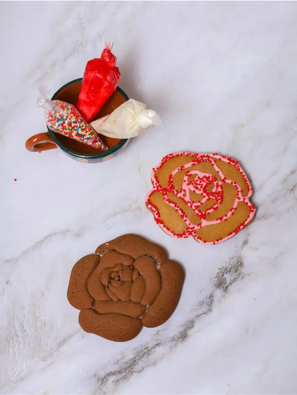 Набор для росписи "Цветы" из шоколадного теста