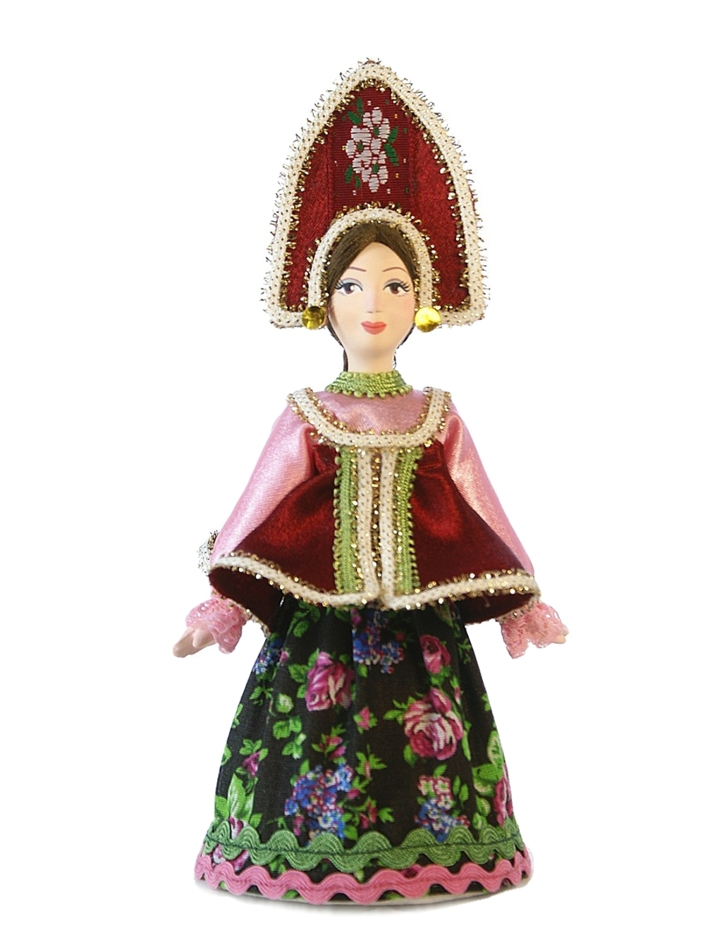 Кукла коллекционная девушка в русской праздничной одежде