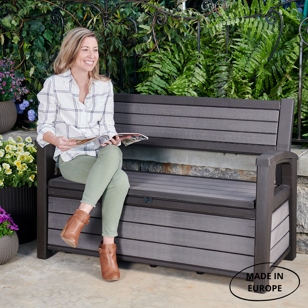 Скамья - сундук Хадсон (Hudson storage bench) 227 л. коричневый