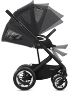 Коляска Cybex Talos S Lux BLK complete Aton B2 Dynamic Red 3 в 1 Moon Black с дождевиками