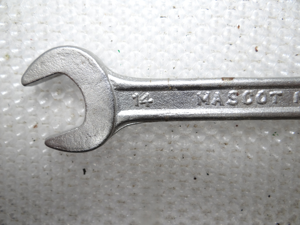 Ключ гаечный рожковый двухсторонний 13х14 MASCOT №22 CHROME VANADIUM