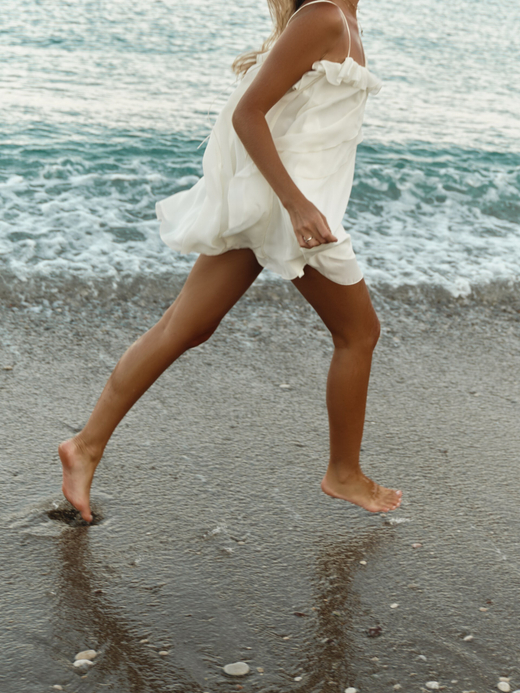 Платье мини с воланами wh