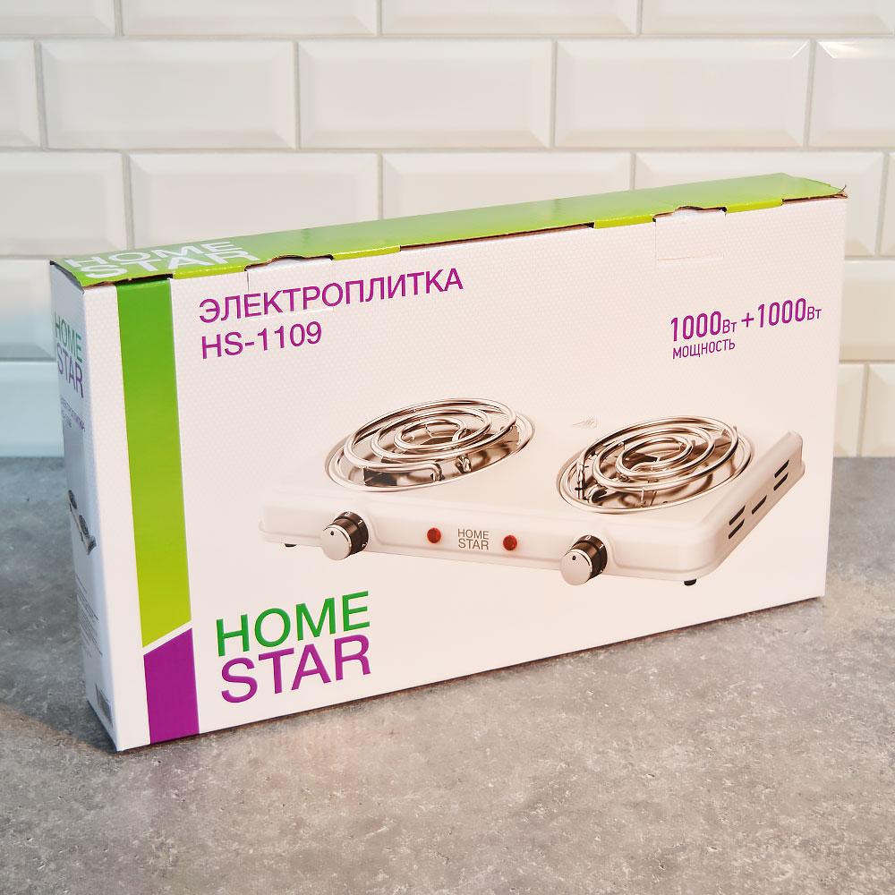 Плитка электрическая HOMESTAR HS-1109, ТЭН