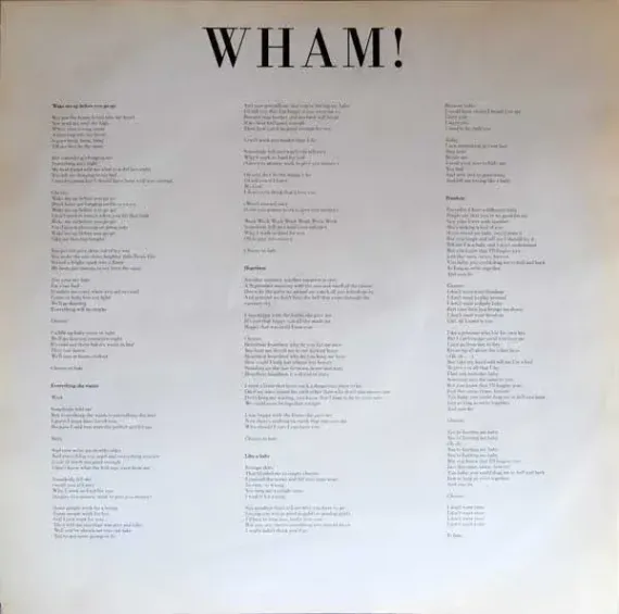 Wham! – Make It Big LP