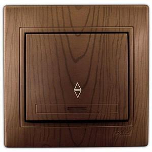 DEMET 711 0500 105 Выключатель проход. махагон