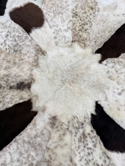 Ковер шкура натуральная овчина меховой