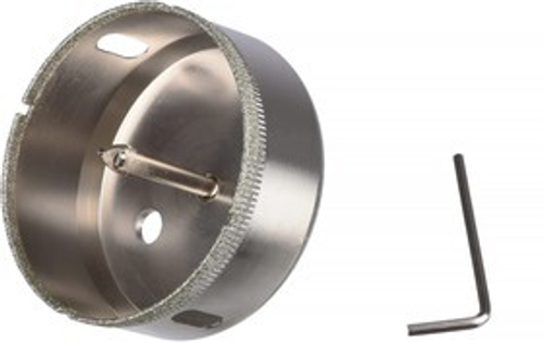 Коронка по стеклу 100мм со сверлом