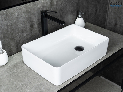 Раковина Gid N1205 51240 накладная белая 50.5x34.5x12.5