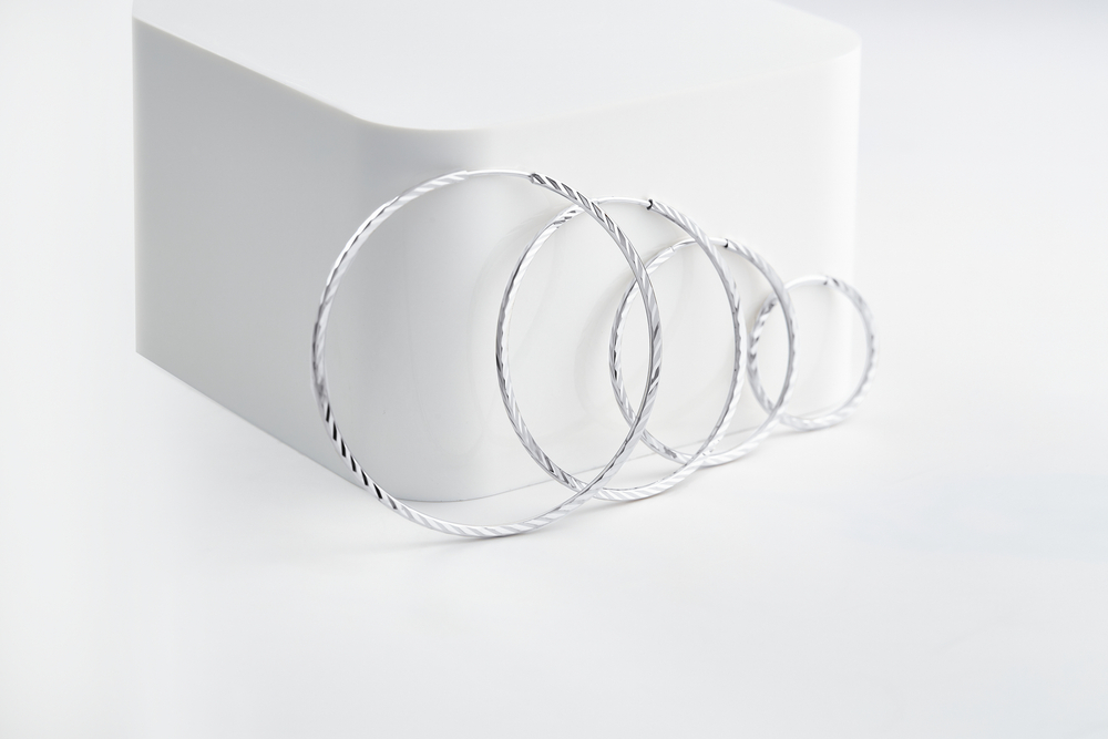 Серьги конго серебро 925 женские