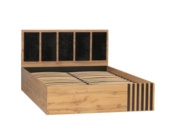 Спальня Либерти (опора h20) Дуб вотан/Черный