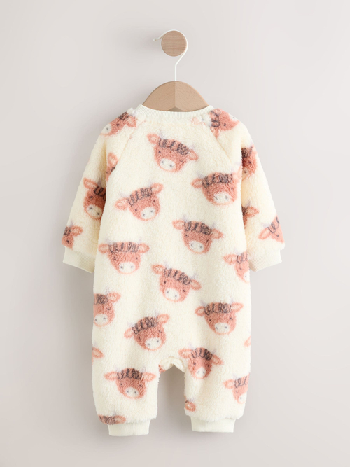 Комбинезон / Cлип флисовый для малышей Next F93-019, Молочный