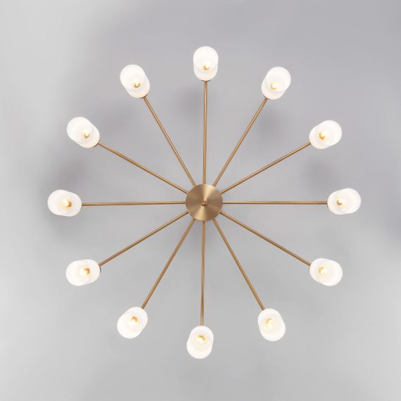 Потолочная люстра Eurosvet Vegga 70160/12 латунь Smart