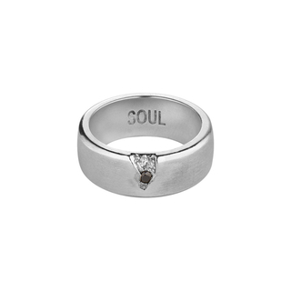 Кольцо Кристалл души с черным фианитом / Crystal Soul Black