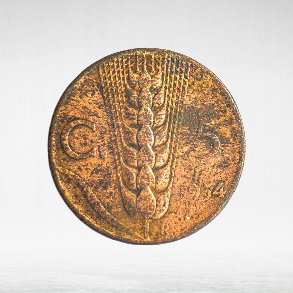 Italy 5 Centesimi 1934 R "Victor Emmanuel III", F