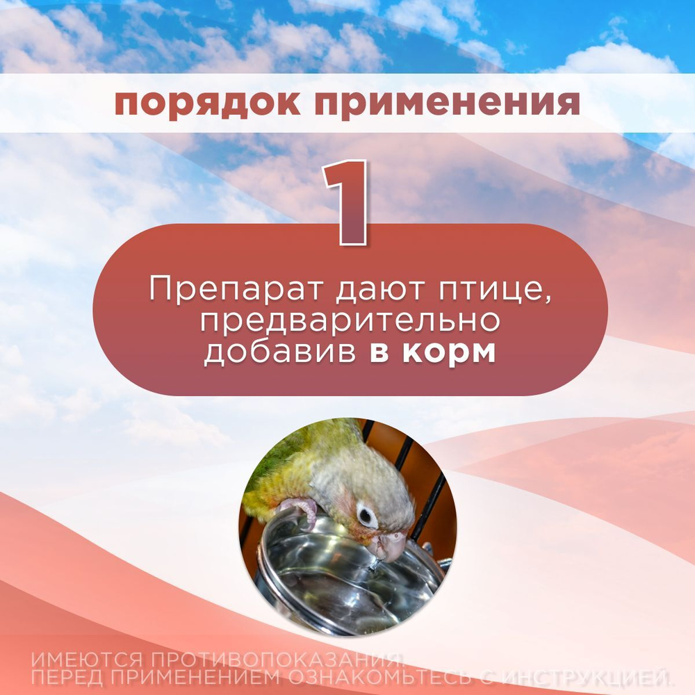 АВЗ Радостин Антистресс для голубей, декоративных и певчих птиц, раствор для орального применения, 20 мл. Витамин А.