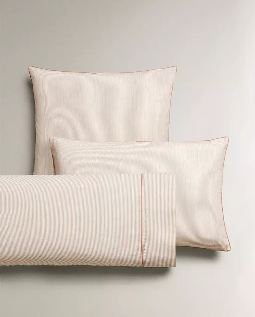 ZARA HOME ДЕТСКАЯ НАВОЛОЧКА В ПОЛОСКУ, РОЗОВЫЙ