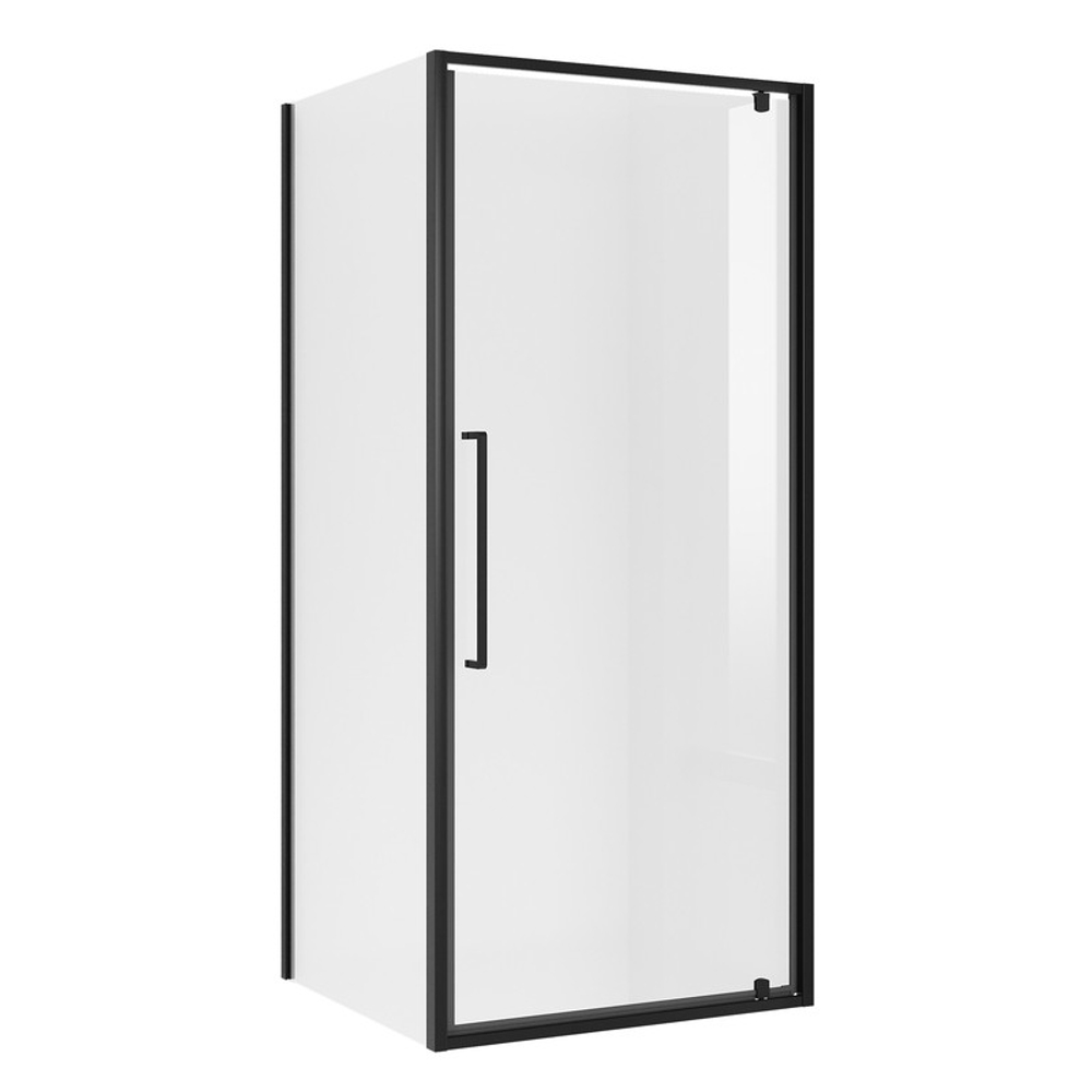 Душевое ограждение Niagara Nova NG-85-8AB-A100B-34 (80х100х195) прямоугольник,черный матовый,дверь распашная,стекло прозрачное,2 места