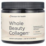 Designs For Health, Whole Beauty Collagen™, коллаген без добавок, 180 г (6,3 унции)