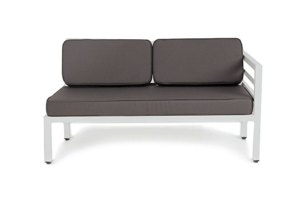 "Глория" модуль диванный левый, каркас из алюминия