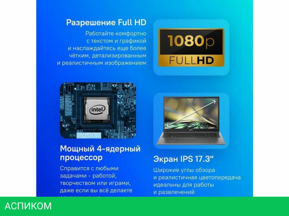 Ноутбук Acer Aspire 3 17 A317-55P-C3XL NX.KDKCD.00J