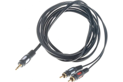 Шнур REXANT Стерео 3,5 мм - 2 RCA, длина 3 метра 17-4234