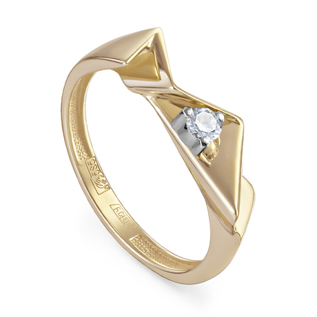 Кольцо из золота 585 пробы с Бриллиантом