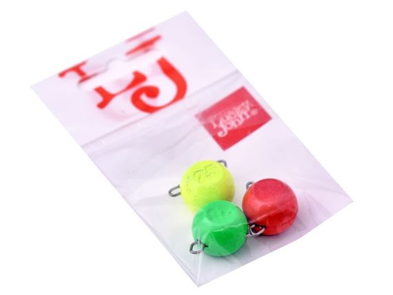 Груз-головки разборные Lucky John BALL RGY MIX1 25.0г 3шт