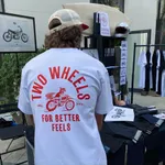 Футболка Miracle Apparel Heavy Soft Two Wheels For Better Feels Белая