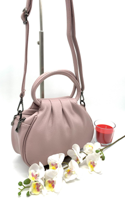 Фото женская розовая маленькая сумочка из экокожи  Dublecity