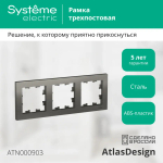 ATLASDESIGN 3-постовая РАМКА, универсальная, СТАЛЬ