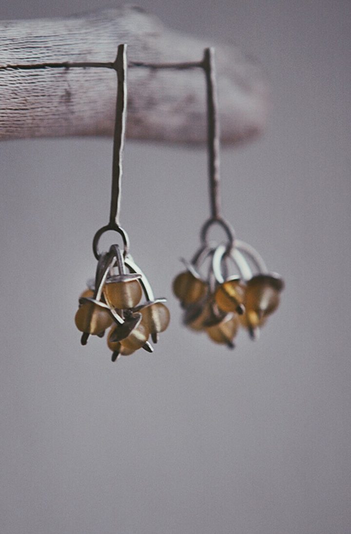 Серебряные серьги "Амолла"