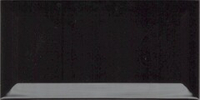 Плитка настенная Metro Black glossy 150x75х9 мм
