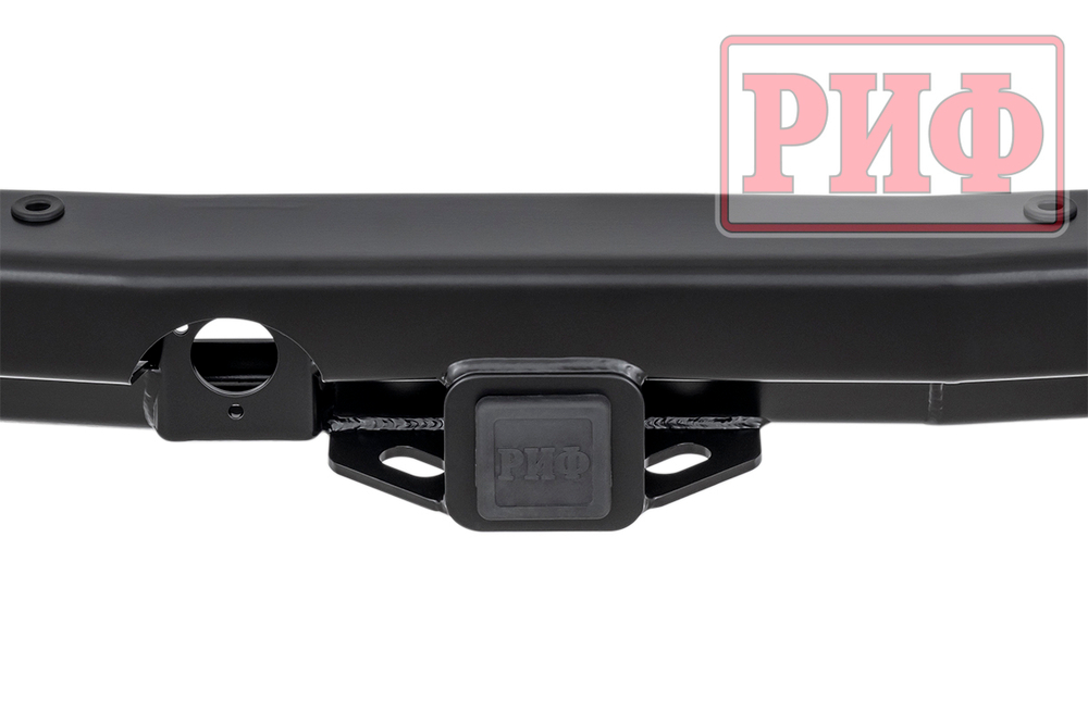 Бампер силовой задний Mitsubishi Pajero IV c квадратом под фаркоп РИФ