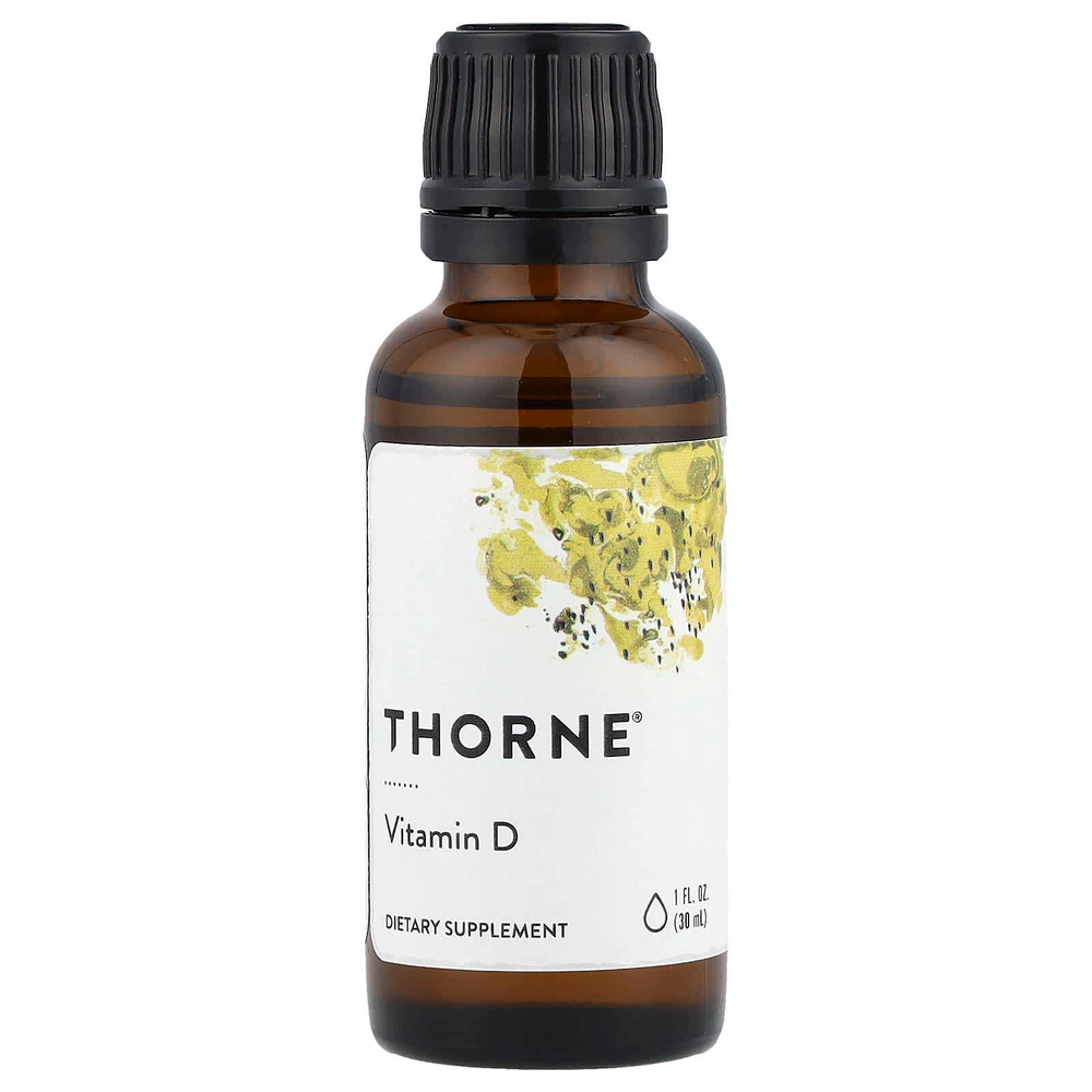 Thorne, жидкий витамин D, 30 мл (1 жидк. унция)